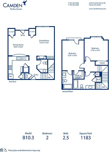 Floor plan B103
