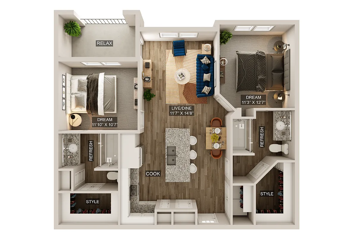 Floor plan B1