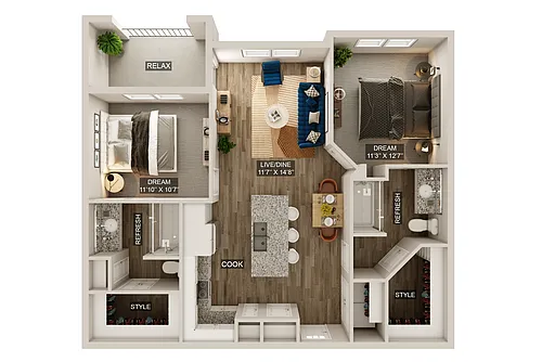 Floor plan B1