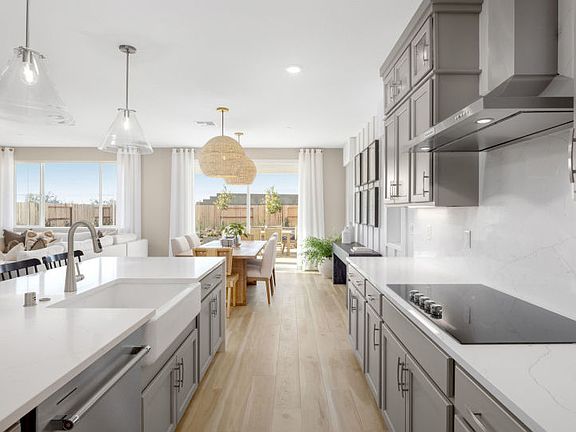 Kitchen open to main dining area