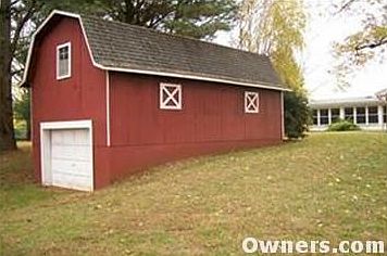 2 story shed with garage