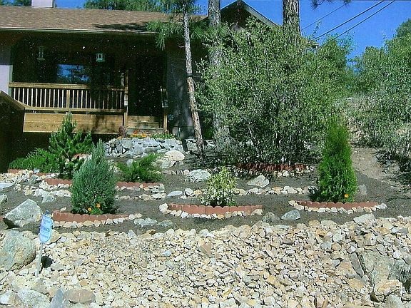 Better view of front yard improvements.