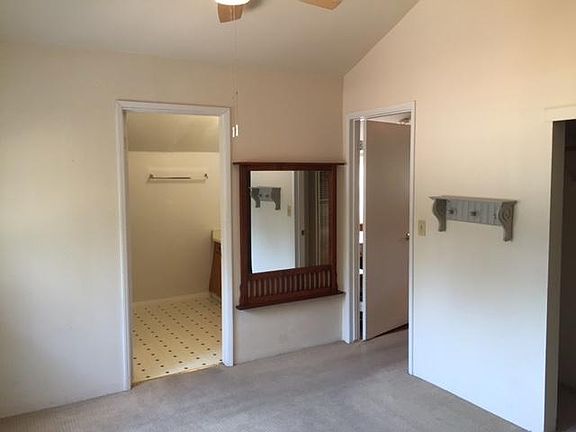 Bedroom entry and bathroom entry.