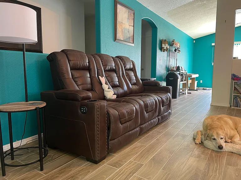 Living room to kitchen