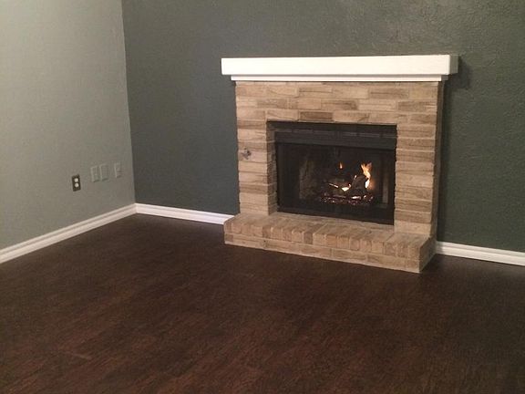 gas burning fireplace