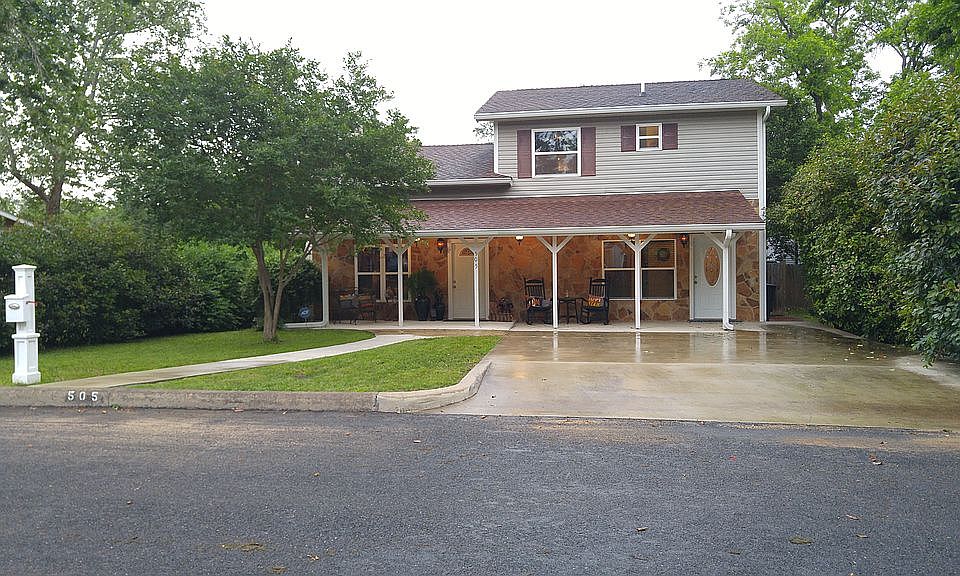 Main House Front cement parking