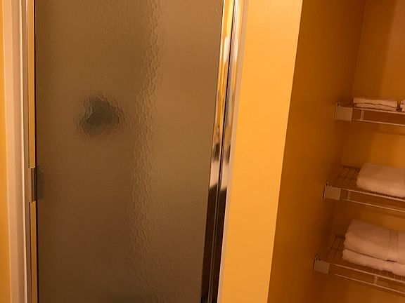 Upstairs bathroom shower