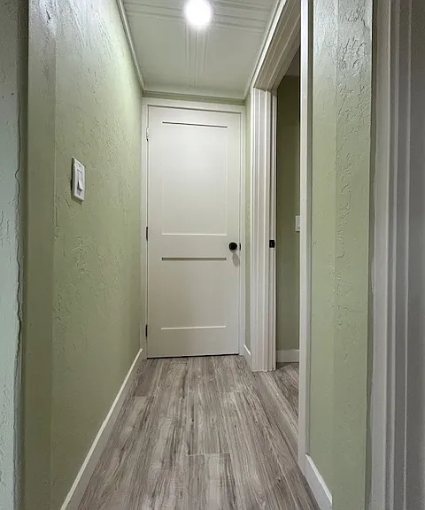 Hallway and clothes Washer/Dryer closet