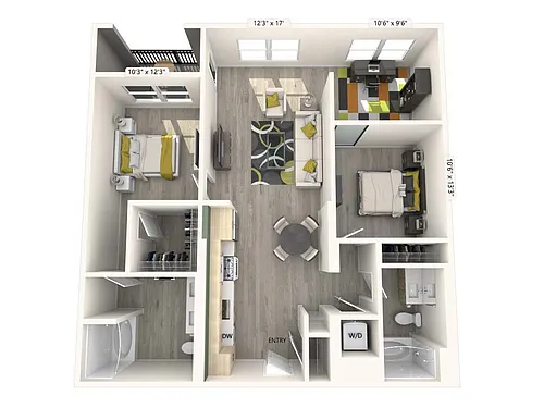 Floor plan B7-FinishI-1142-1151sf