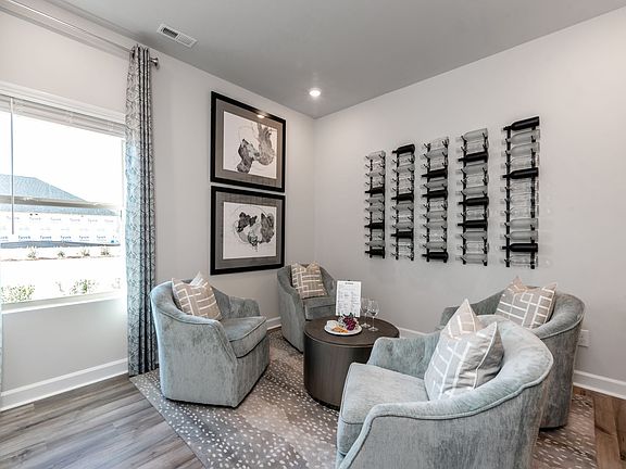The versatile flex space is perfect for entertaining.