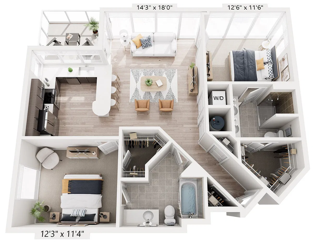 Floor plan 2A1