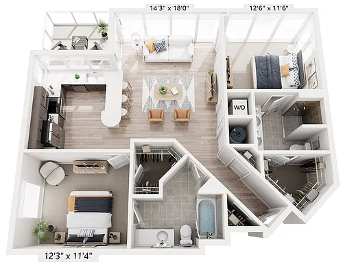 Floor plan 2A1