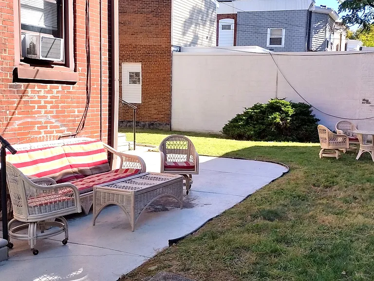 Backyard Seating and Dining Area