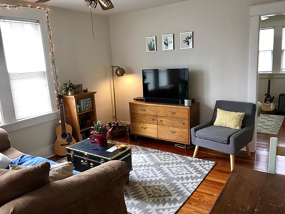 Great living room with hardwood floors