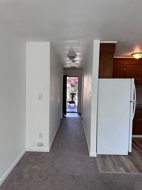 View down entryway hallway.