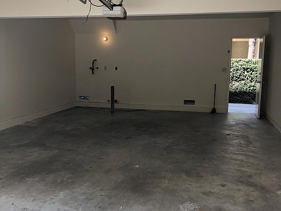Two car garage with washer hookups