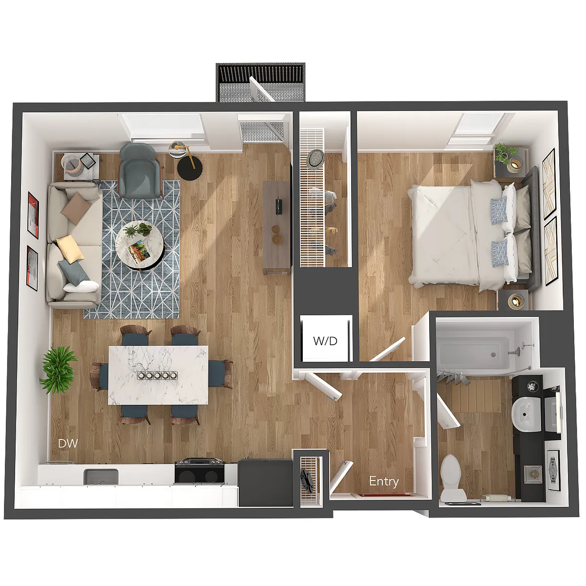 Floor plan 1X1 S