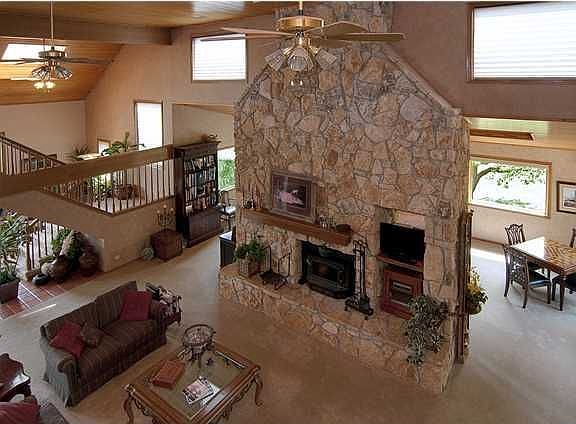 Stone Fireplace