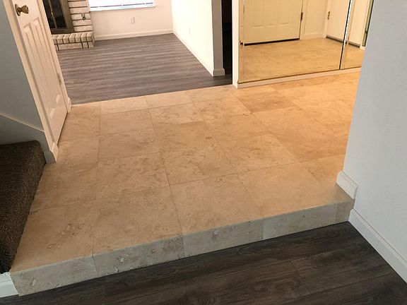 Travertine in Foyer
