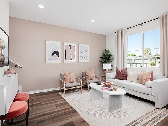 Plan 1 model home living room