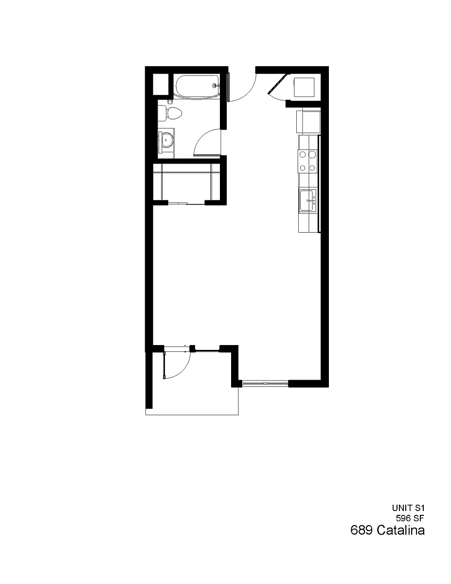 Floor plan S1 - Studio