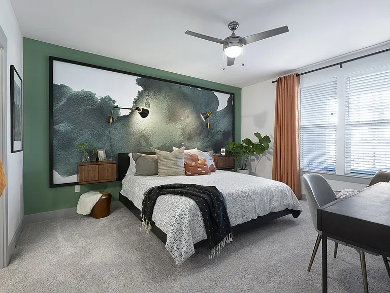 Large windows invite plenty of natural light into your home.
