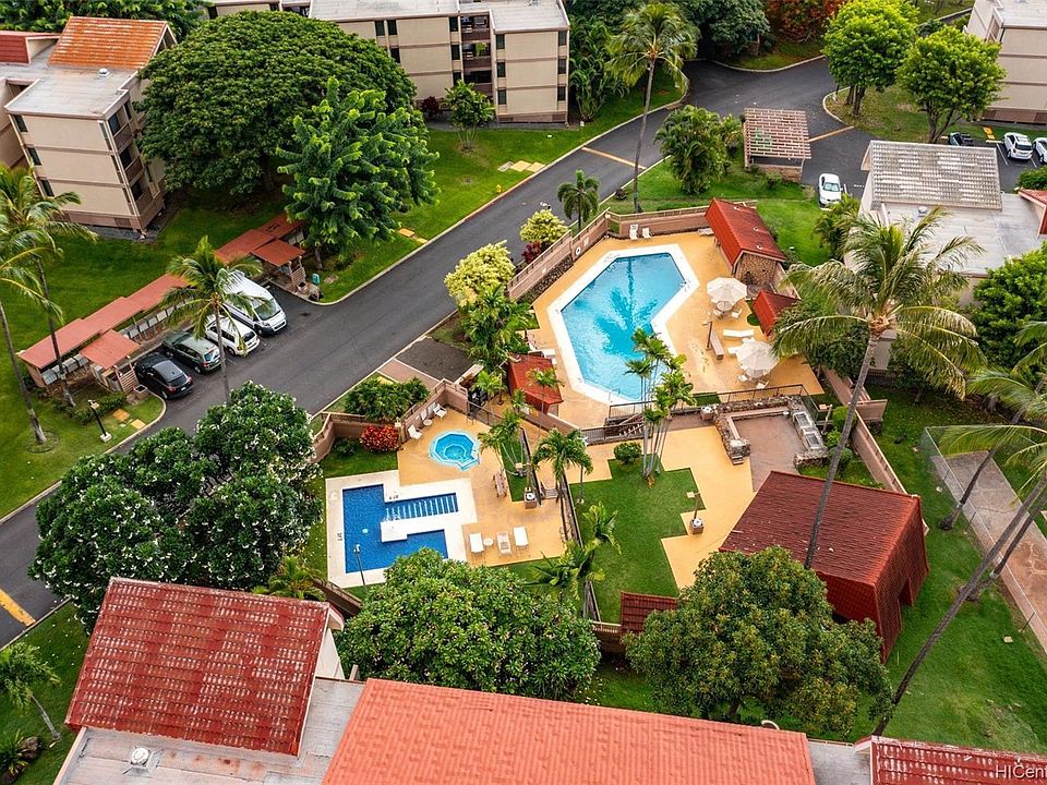 Aerial view of amenities