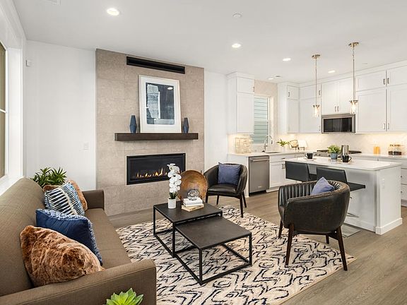 Great room with gas fireplace