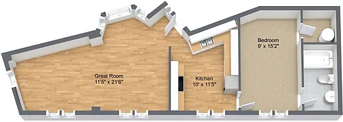 Floor plan The Everett