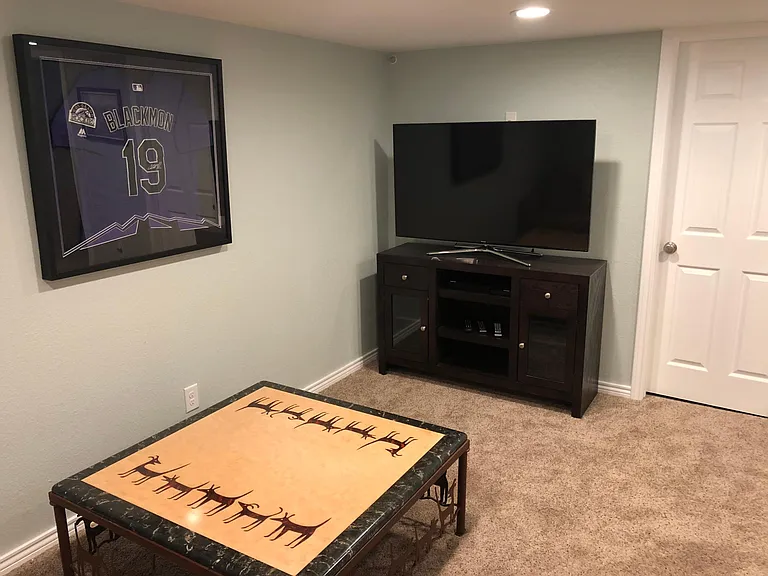 Basement living area