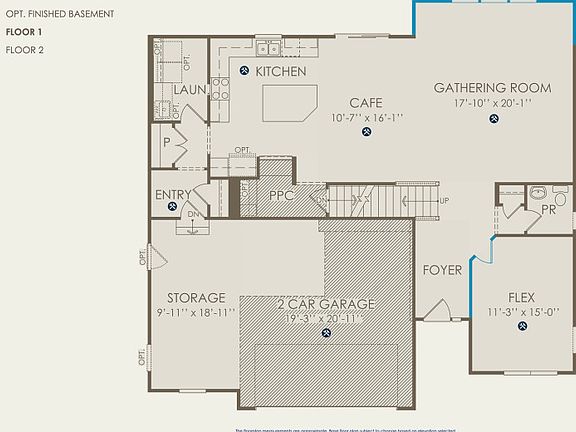 Greenfield Floor Plan, Quick Move-In Home, Floor 1