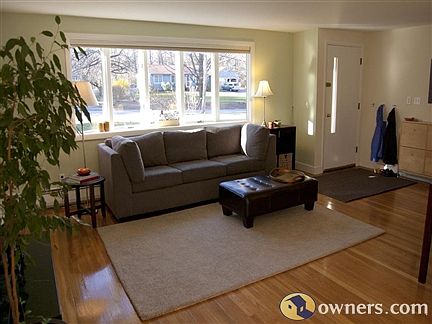 Living Room - bay windows face south