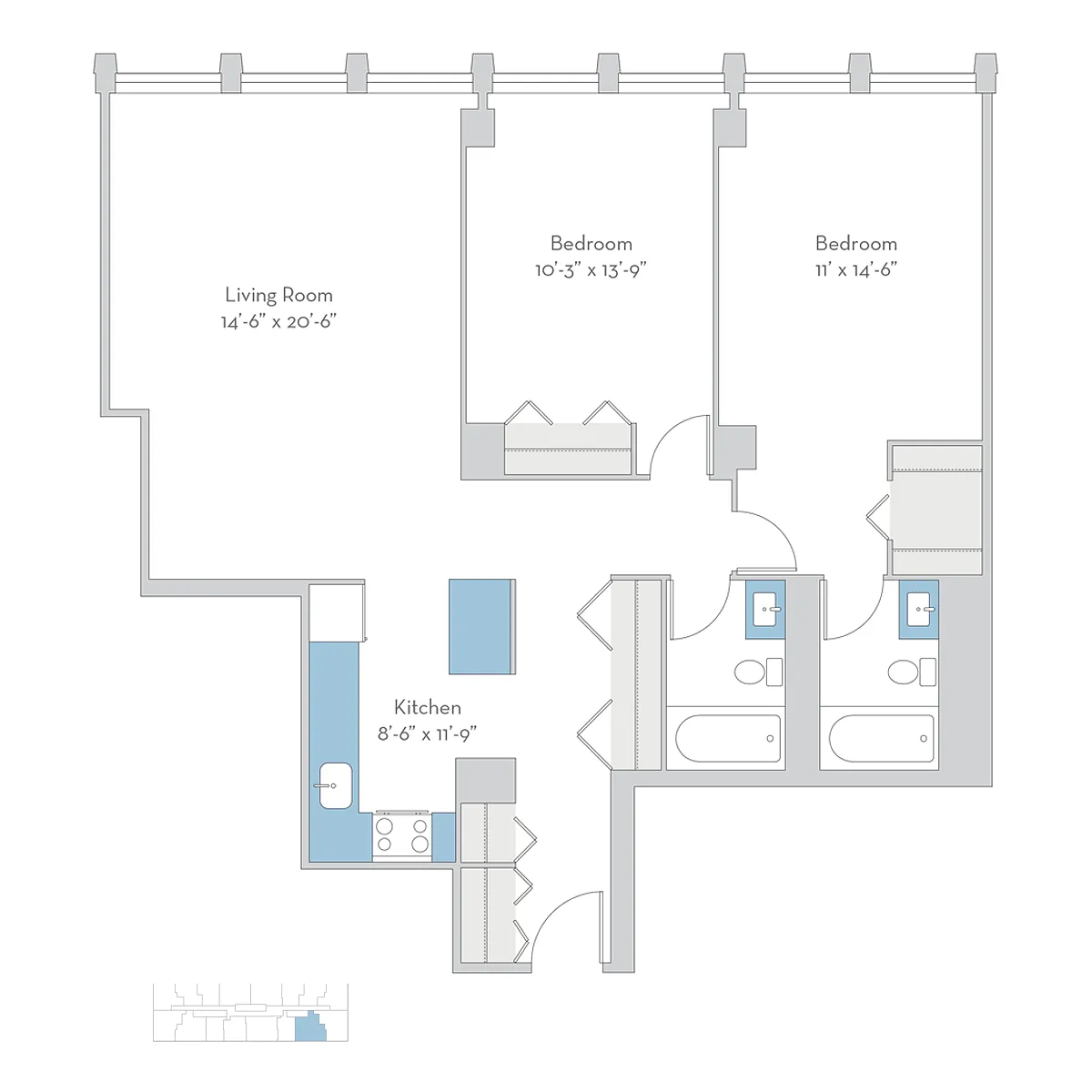Floor plan 2bn14