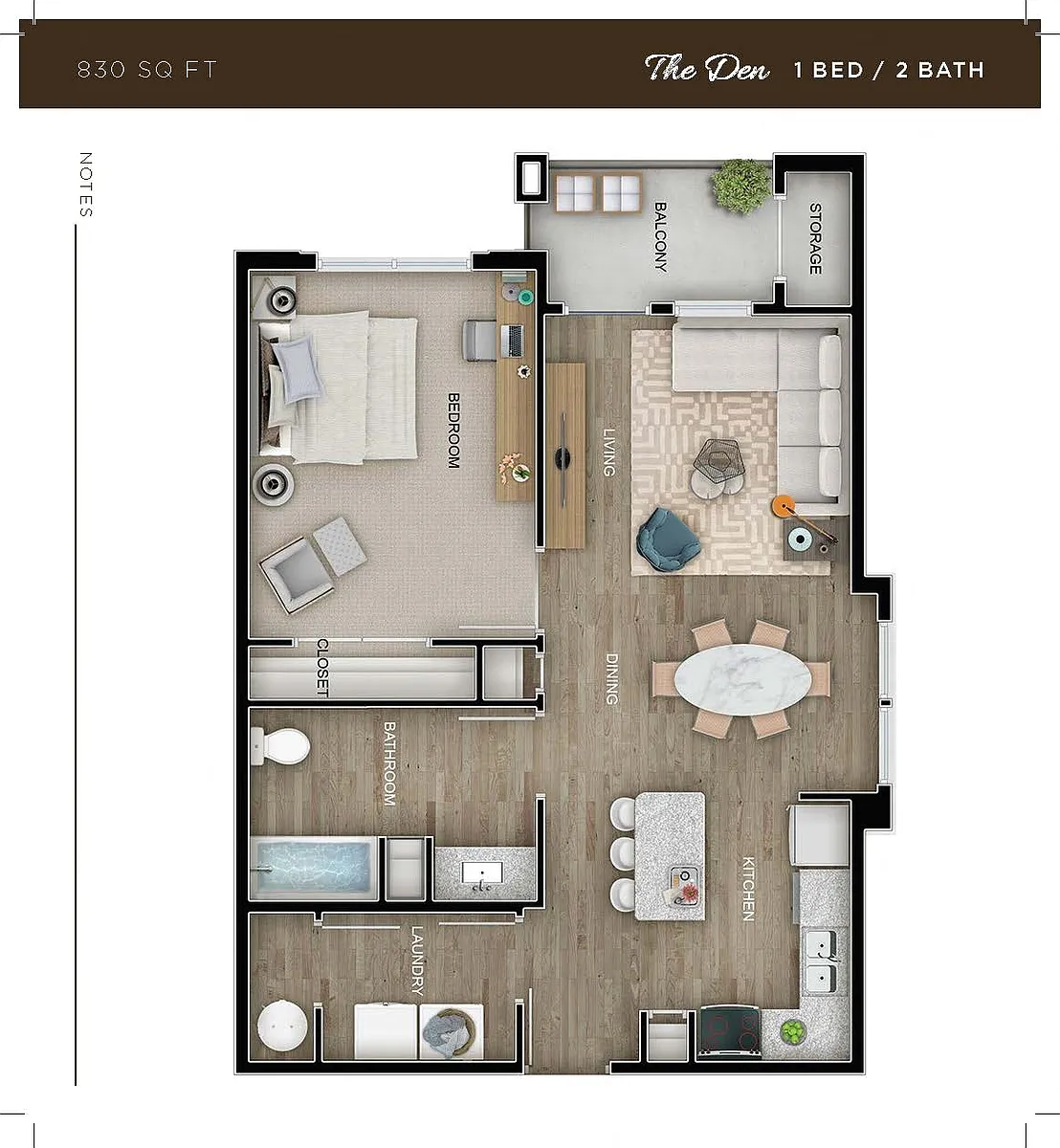 Floor plan The Den