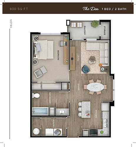 Floor plan The Den