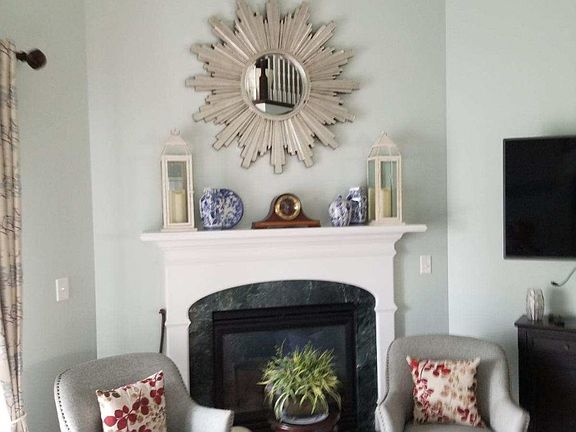 living room fireplace