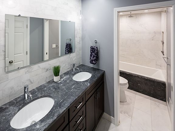 Main bathroom, pocket door