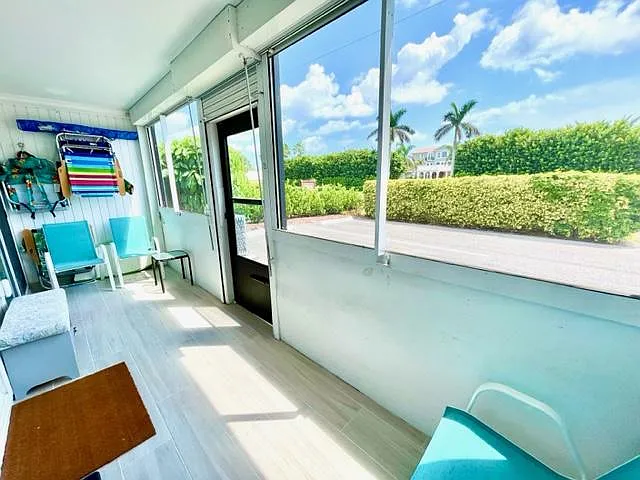 Porch with Hurricane Shutters