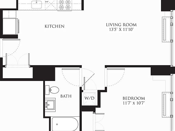 2nd image of 500 W 23rd St APT 7B