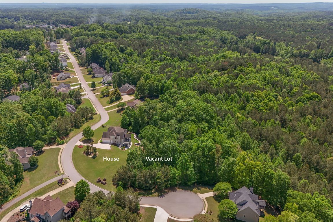 Aerial - House and Vacant Lot