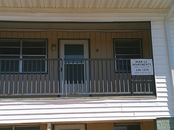 View of 5908 #9, from the parking lot view, 30 feet away