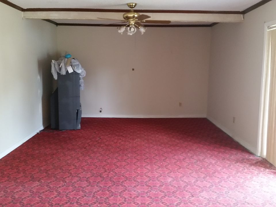 Den area with carpet