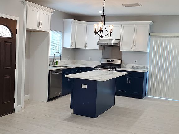 Island in the kitchen