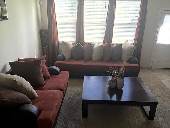 Full view of the tastefully decorated living room!