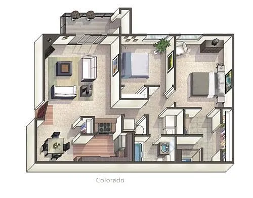 Floor plan b1x2-R-Colorado