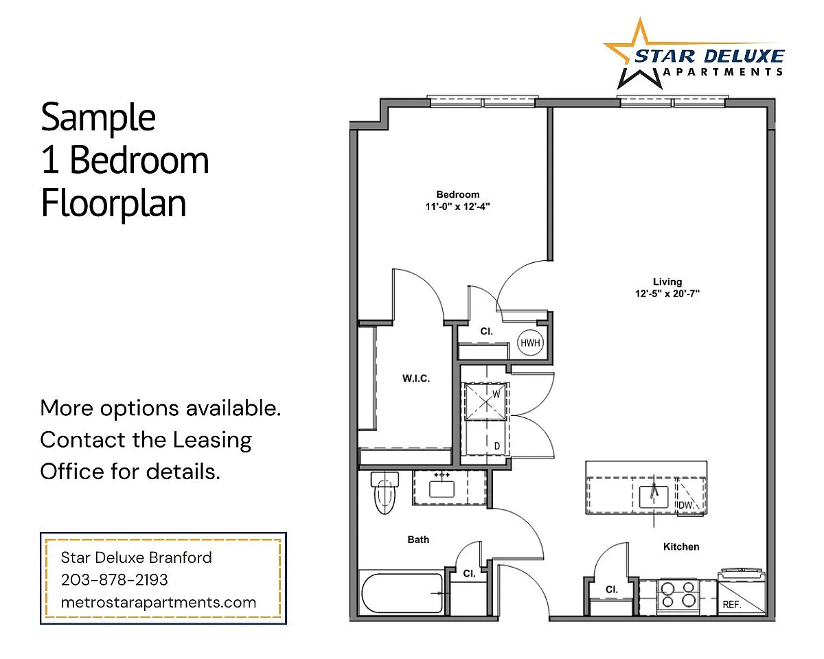 Floor plan One Bedroom