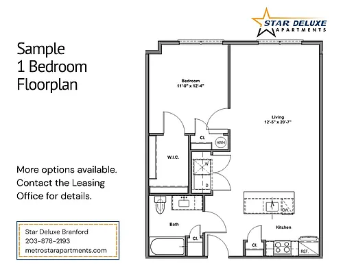 Floor plan One Bedroom