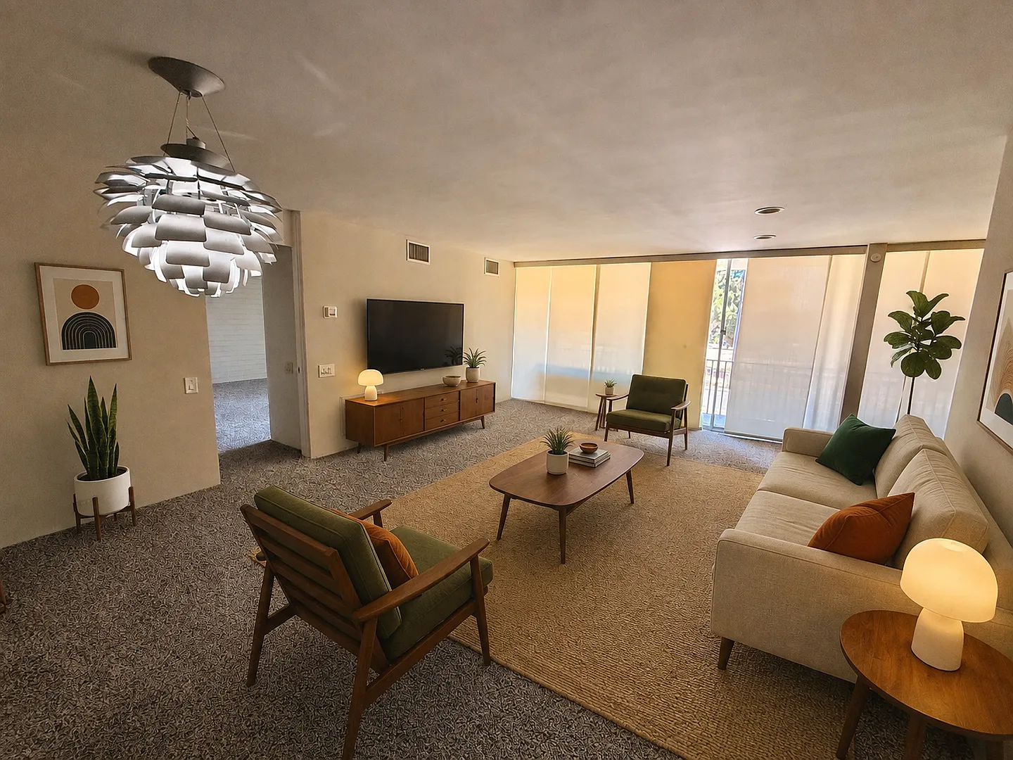 Mid-Century Modern Condo with Views of Balboa Park - 2 Bed x 2 Bath with Parking — Photo 2