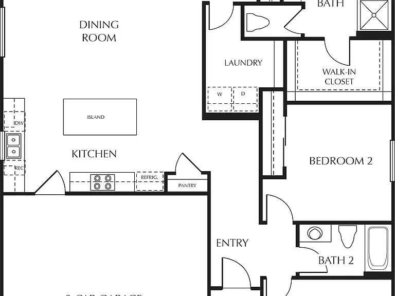 Vickery Grove - Redwood - 2 Beds - 2 Baths - 1898 Sq. ft.