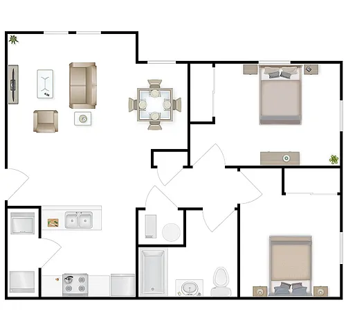 Floor plan 2x1 - Tax Credit